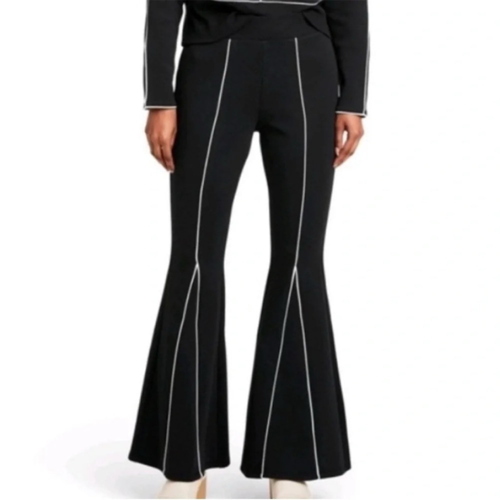 Victor Glemaud x Target High Rise‎ Flare Sweatpants Black white large